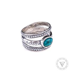 Stříbrný prsten s tyrkysem