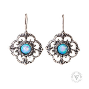 Stříbrné náušnice s opály